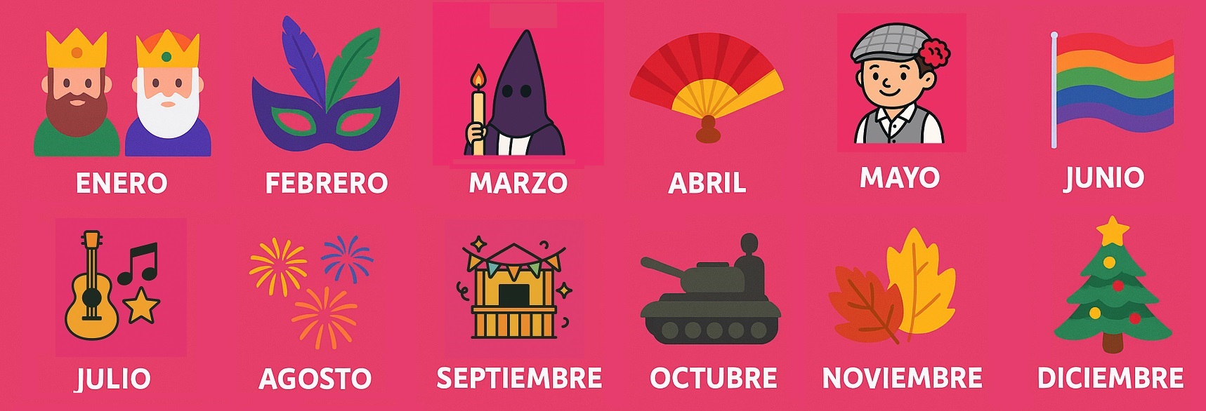 calendario de fiestas populares de Madrid mes a mes