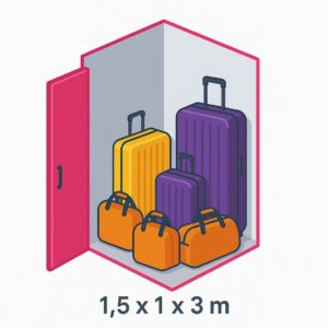 Lockers para grupos 1,5m2